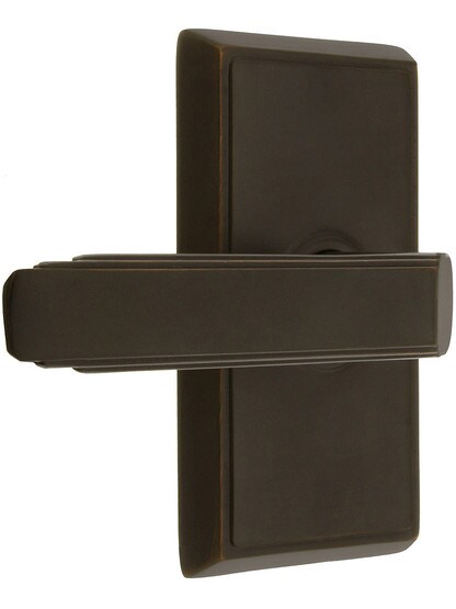 Providence Door Set With Milano Levers Left Hand in Oil Rubbed Bronze with .